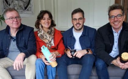 Les fondateurs associés de l'entreprise familiale Ô Maté, à Brest.