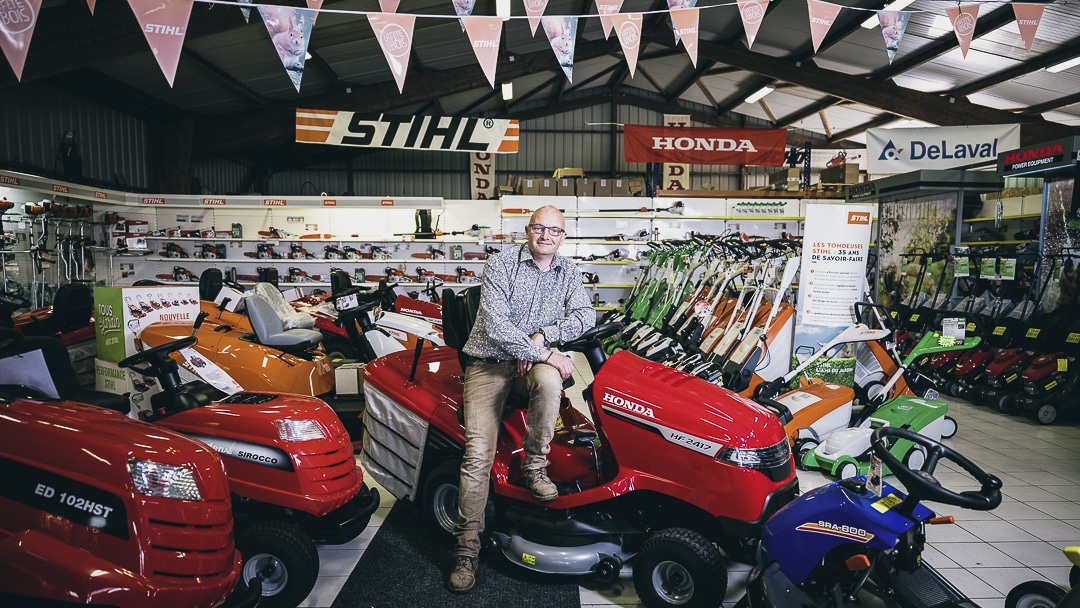 Mikaël L'Eléouet, dirigeant de Eléouet Motoculture et membre du réseau Plato