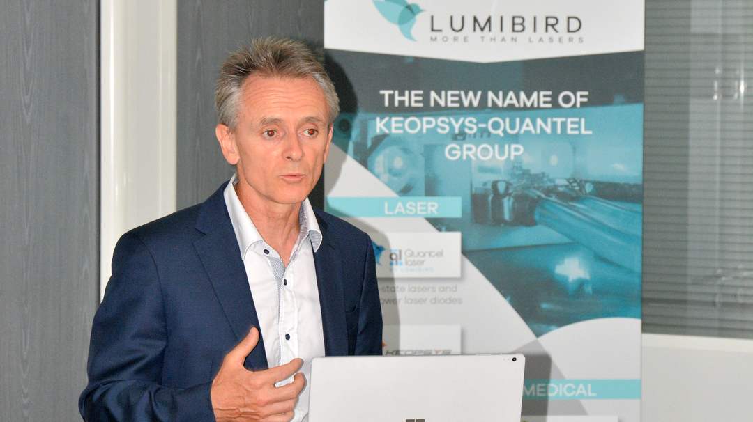 Marc Le Flohic, actionnaire principal Lumibird installé à Lannion où il emploie 170 collaborateurs sur les 800 que compte le Groupe.