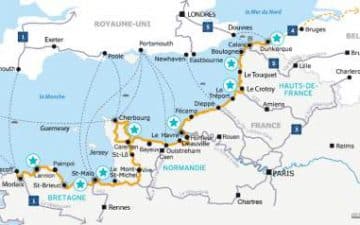 La Vélomaritime, véloroute de 1 500 kilomètres entre Roscoff et Dunkerque, sera disponible dans sa quasi intégralité dès juin 2021 La Vélomaritime, véloroute de 1 500 kilomètres entre Roscoff et Dunkerque, sera disponible dans sa quasi intégralité dès juin 2021