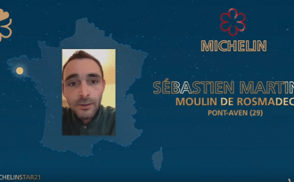 Sébastien Martinez, chef du restaurant Le Moulin de Rosmadec, une étoile au Guide Michelin 2021