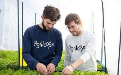 Romain Vandame et Jérémie Cognard, co-fondateurs d'Agriloops à Rennes, en 2016