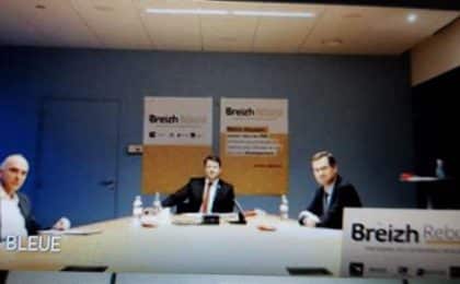 Loig Chesnais-Girard, Jean-Pierre Denis et Xavier lépine ont officiellement lancé Breizh Rebond ce mardi 26 janvier Loig Chesnais-Girard, Jean-Pierre Denis et Xavier lépine ont officiellement lancé Breizh Rebond ce mardi 26 janvier