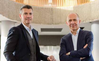 François Leverger ,directeur général d'HelloWork et Jérôme Armbruster , Président