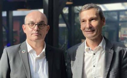 Loïc Hénaff et Malo et Malo Bouessël Du Bourg, respectivement Président et Direcetur de Produits en Bretagne