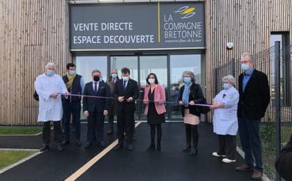 Inauguration de l'usine La Compagnie bretonne à Penmarc'h, par Breizh Immo