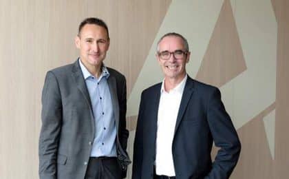 president-dg-ca35-creditphoto-david-ferriere n, Olivier Auffray, Président, et Jean-Yves Carillet, Directeur général, sont revenus sur l’activité 2020 de la Caisse régionale du CA d'Ille-et-Vilaine