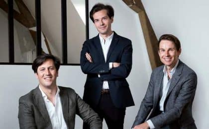 De gauche à droite :  Roc'h de Salins,  Grégoire du Guerny et  Thomas Blin, les trois associés de Ouiker
