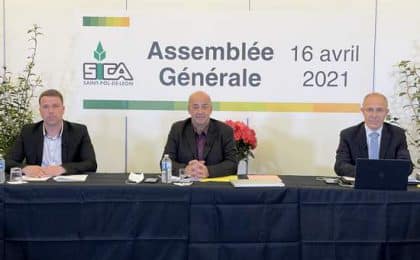 de gauche à droite :  Thomas Quillevéré, secrétaire général, Marc Kerangueven, président, et Olivier Sinquin, directeur.