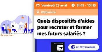 Rendez-vous le 23 avril avec la CCI Côtes d'Armor et les partenaires de l'emploi