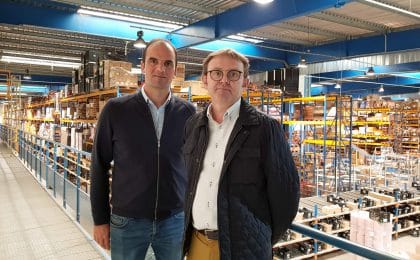 Vincent Roudaut, Directeur opérationnel de Sterenn&Co à la Mézière et Gérald Jehannin, Directeur logistique