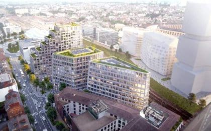 Le programme Beaumont, situé au pied de la gare de Rennes est réparti sur 3 bâtiments dont un de 50 mètres de hauteur. L’ensemble comprendra 125 logements (locatif social, accession et résidence gérée), près de 1 500 m² de surfaces commerciales, et 12 000 m² de bureaux.