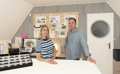 Sandrine Guyot et Laurent Pezé sont les fondateurs de la marque Friendly Frenchy qui propose des lunettes fabriquées à partir de déchets coquillés.