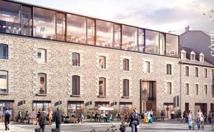 L'ancien Hôtel de la Monnaie à Rennes, en cours de réhabilitation proposera en 2023, une douzaines de nouveaux commerces