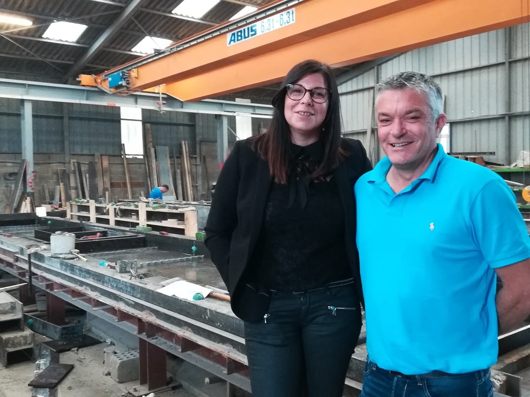 Lise et Stéphane Simon, dirigeants de l'entreprise Préfa-Ouest