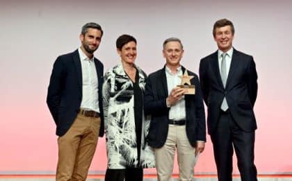 Frédéric Guémas, dirigeant de Publicgraphic, lors de la remise des prix Generali