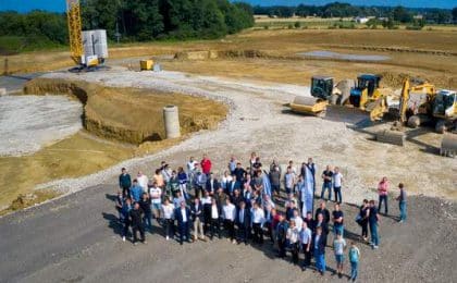 L’inauguration de la pose de la première pierre de l’unité de méthanisation territoriale d’Enerfées a eu lieu ce 1er juillet à Janzé