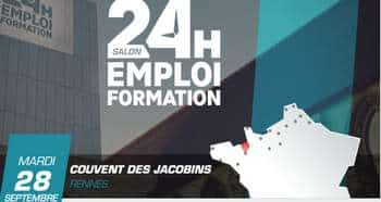 Le salon 24H pour l’Emploi et la Formation revient à Rennes le mardi 28 septembre 2021