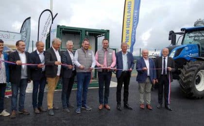 Nicolas et Florent Morel ont inauguré ce vendredi 10 septembre leur 1ere station bioGNV