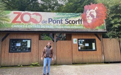 Sébastien Musset, nouveau propriétaire de feu le Zoo de Pont-Scorff rebaptisé Les Terres de Nataé. Sébastien Musset, nouveau propriétaire de feu le Zoo de Pont-Scorff rebaptisé Les Terres de Nataé.