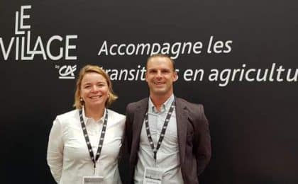 Carole Gourmelon et Philippe Le Goff , respectivement Maires Villages By CA Ille-et-Vilaine et Côtes d'Armor