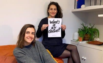 la Bretonne Marie Bouhier  (à gauche) et la Lyonnaise Sophie Billi-Hardwick,  ont décidé de créer la première marque de collants biodégradables, Billi London.