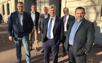 Philippe Rouault, président de la CCI du Morbihan, entouré d’une partie du bureau renouvelé. Philippe Rouault, président de la CCI du Morbihan, entouré d'une partie du bureau renouvelé.