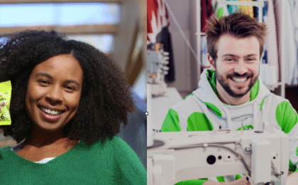 Anne Le Goff, créatrice des Dénudés et Erwan Kervarec, fondateur de la marque UYD
