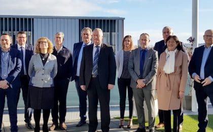 Le bureau de la CCI Bretagne est composé de 12 membres - de gauche à droite  : Jean-Philippe Crocq, Claude Ravalec, Béatrice Lachalarde-Montay, Philippe Rouault, Jean-Claude Balanant, Jean-Pierre Rivery, Sabrina Mandal, Philippe Martineau, Laurent Davalo, Evelyne Lucas, Benoit Cabanis ( Manque sur la photo Jean-Christophe Cagnard)
