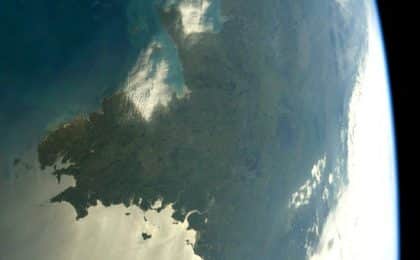 Photo prise le 27 avril 2021 par Thomas Pesquet depuis la station spatiale internationale Photo prise le 27 avril 2021 par Thomas Pesquet depuis la station spatiale internationale