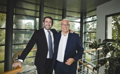 De g à d : Alain Tayar, directeur  général de NGE Bâtiment et Laurent  Amar, directeur général adjoint NGE et président de NGE Bâtiment