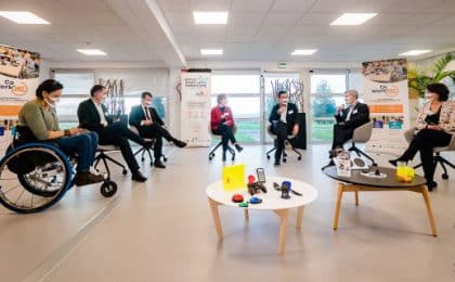 Région Bretagne, Lorient Agglomération et la CCI du Morbihan réunies à une table ronde sur l’innovation au service du handicap Région Bretagne, Lorient Agglomération et la CCI du Morbihan réunies à une table ronde sur l'innovation au service du handicap