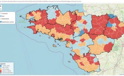 La demande de logements sociaux en Bretagne et Pays-de la Loire entre 2021 et 2022 croit de 12 % en moyenne avec de fortes disparités régionales La demande de logements sociaux en Bretagne et Pays-de la Loire entre 2021 et 2022 croit de 12 % en moyenne avec de fortes disparités régionales