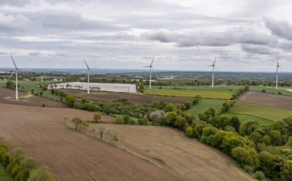 Parc éolien Le Mené dans les Côtes d'Armor