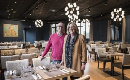 Eric et Murielle Claude dirigent L'Auberge du Vieux-Château depuis 33 ans.