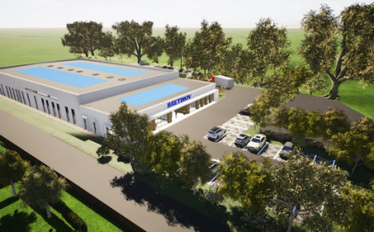 L’entreprise Bretinov construit un nouveau site à Pont-Aven (29). L'entreprise Bretinov construit un nouveau site à Pont-Aven (29).