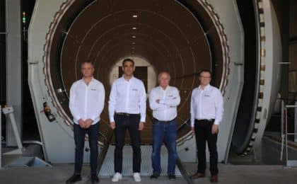 Yann Dollo, Cyril Abiteboul, nouveau directeur général d CDK Technologies, Philippe Facque et Stéphane Digard.