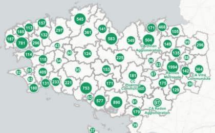 Afin de permettre à chacun de mesurer, en toute transparence, les effets concrets de France Relance en Bretagne, une carte interactive a été développée dans une logique d’ouverture des données publiques Afin de permettre à chacun de mesurer, en toute transparence, les effets concrets de France Relance en Bretagne, une carte interactive a été développée dans une logique d’ouverture des données publiques
