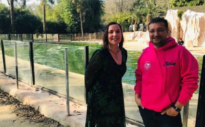 Clémence Guillemot et Sébastien Musset, et toute l'équipe, préparent l'ouverture du parc animalier Les terres de Nataé.