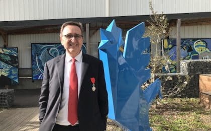 Frédéric Lescure a reçu la Légion d'honneur à l'occasion des 50 ans de son entreprise Socomore.