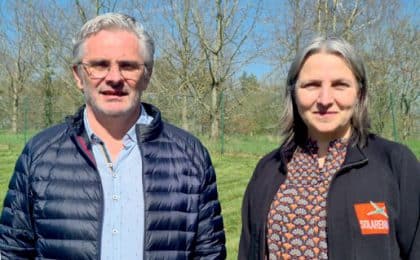 Christophe Rousse et Isabelle georges, respectivement président et directrice générale de Solarenn