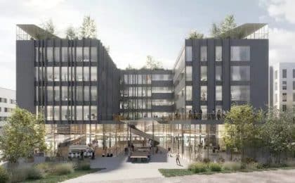 Le bâtiment de la Cyberplace, à Cesson-Sévigné, sera livré au second semestre 2023.