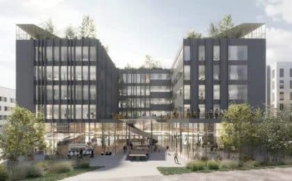 Le bâtiment de la Cyberplace, à Cesson-Sévigné, sera livré au second semestre 2023. Le bâtiment de la Cyberplace, à Cesson-Sévigné, sera livré au second semestre 2023.