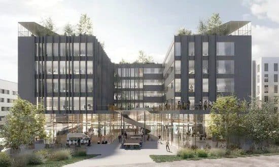 Le bâtiment de la Cyberplace, à Cesson-Sévigné, sera livré au second semestre 2023.