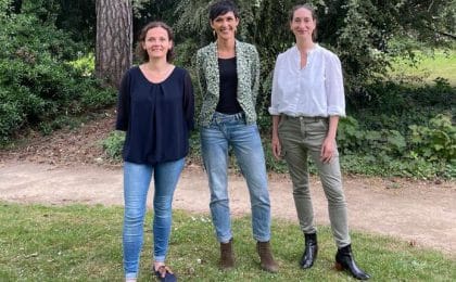 Servane Thierry et Maribel Fuente autour de Marie Disserbo, directrice Femmes de Bretagne. Servane Thierry et Maribel Fuente autour de Marie Disserbo, directrice Femmes de Bretagne.