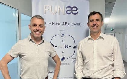 De g à d : Emmanuel Descloux et Jacques Renault associés au sein de Funae De g à d : Emmanuel Descloux et Jacques Renault associés au sein de Funae