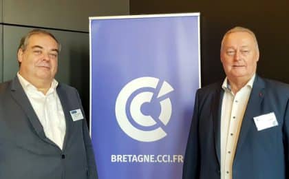 Jean-Pierre RIvery (à droite) et François Clément, respectivement président et directeur général de la CCI Bretagne Jean-Pierre RIvery (à droite) et François Clément, respectivement président et directeur général de la CCI Bretagne