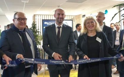 Inauguration de l’Applied Innovation Exchange de Capgemini à Rennes, le 16 novembre 2022, en présence de Jean-Noël Barrot, Ministre délégué chargé de la Transition numérique et des Télécommunications, Jean-Pierre Savignac, Maire de Cesson-Sévigné et Hélène Chinal, Directrice de la transformation de Capgemini pour la région Europe du Sud et Centrale. Inauguration de l’Applied Innovation Exchange de Capgemini à Rennes, le 16 novembre 2022, en présence de Jean-Noël Barrot, Ministre délégué chargé de la Transition numérique et des Télécommunications, Jean-Pierre Savignac, Maire de Cesson-Sévigné et Hélène Chinal, Directrice de la transformation de Capgemini pour la région Europe du Sud et Centrale.