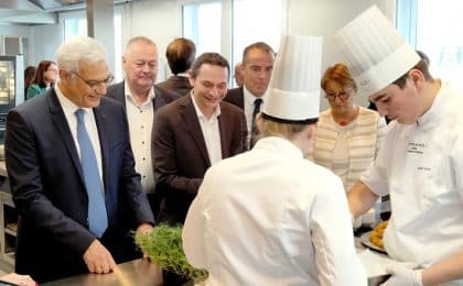 de G à D , Alain Di Crescenzo, Jean-Pierre Rivery , Jean-Philippe Crocq et Nathalie Apperé