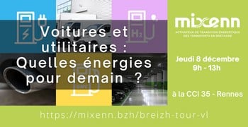 Le 8 décembre à Rennes. Participez à une matinée d’échanges sur la transition énergétique et  les tendances pour les véhicules d’entreprises